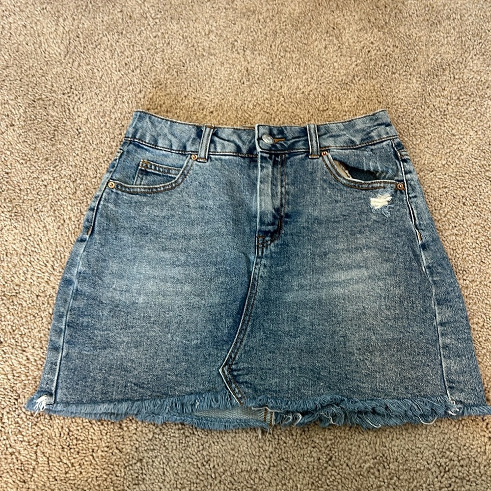 Light Wash Denim Skirt